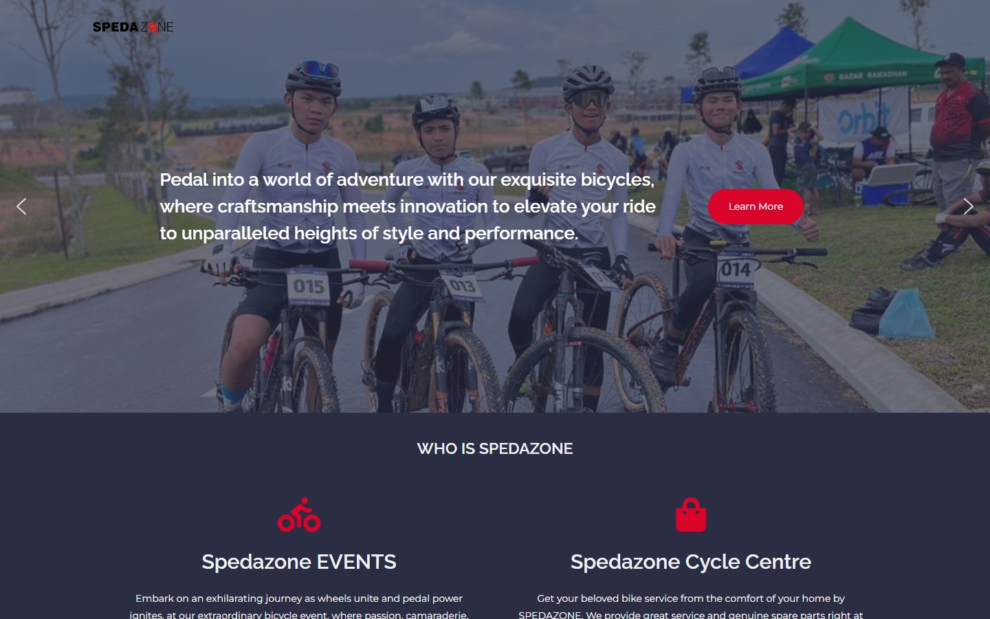 Spedazone website